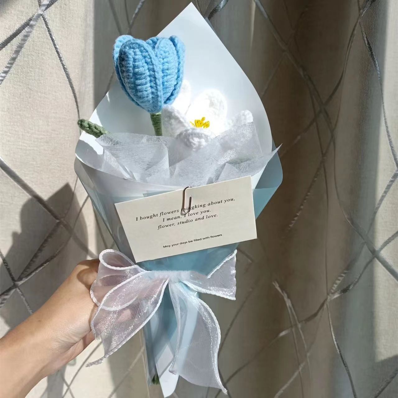 Handcrafted Knitted Flower Bouquet