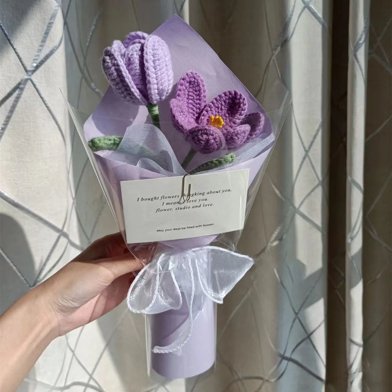 Handcrafted Knitted Flower Bouquet