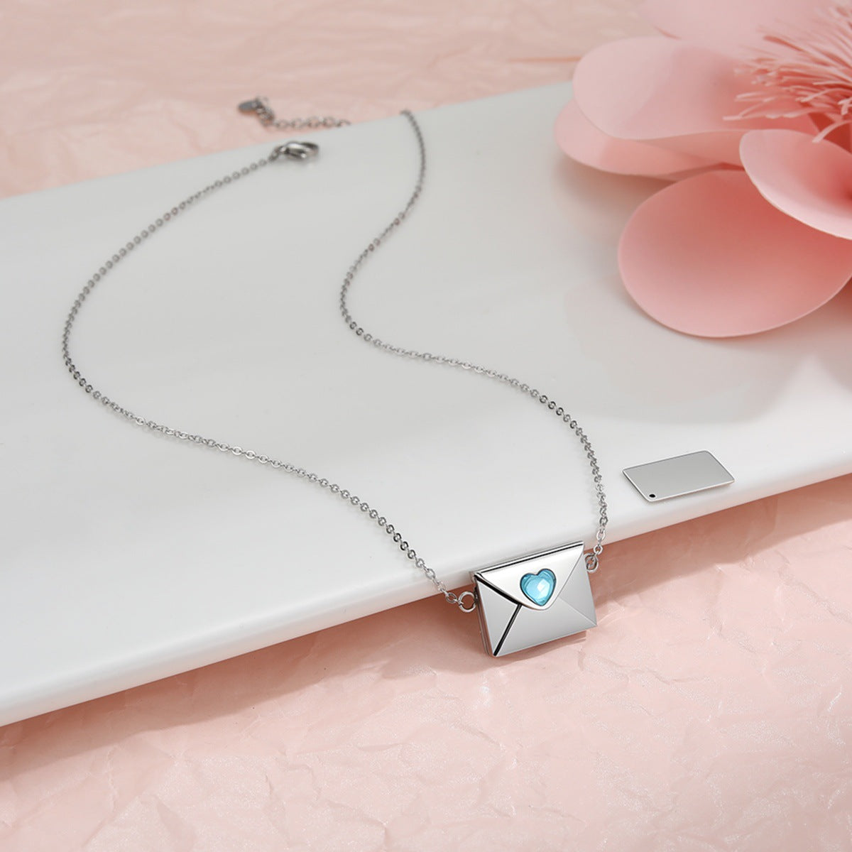 Heart Envelope Necklace – 18K Gold Plated Stainless Steel